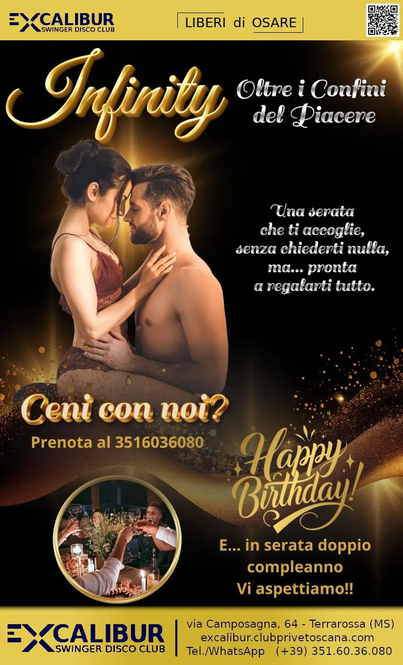 Swinger club prive evento Infinity: oltre i confini del piacere